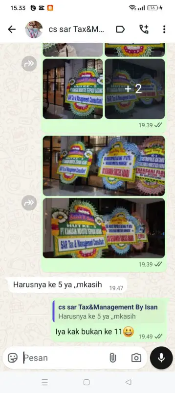 Testimonial papan bunga KEPULAUAN ARU